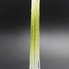 Zirconi colorati verdi e trasparenti tondi 2 mm sfac. filo 37 cm Zirconi colorati verdi e trasparenti tondi 2 mm sfac. filo 37 cm