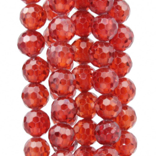 Zirconi tondi sfac. 4 mm grado A++ light cocacola filo 40 cm