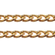 CATENA IN ALLUMINIO ORO 3.8X2.6 MM 1 METRO CATENA IN ALLUMINIO ORO 3.8X2.6 MM 1 METRO