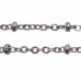 Catena acciaio a palline 1.7 mm maglia ovale 1.7x1.4 mm 1 mt