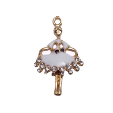 BALLERINA CON STRASS 30x19 MM 1 PEZZO
