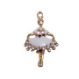 BALLERINA CON STRASS 30x19 MM 1 PEZZO