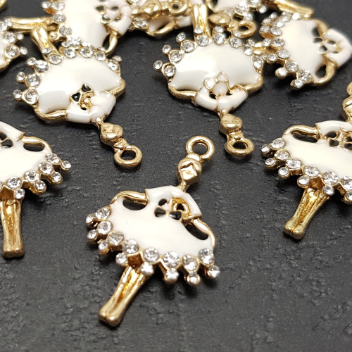 BALLERINA CON STRASS 30x19 MM 1 PEZZO