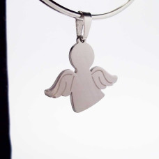 10 pezzi Charms acciaio angelo 20 mm 