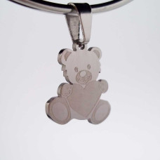 10 pezzi Charms acciaio orsetto 16 mm 10 pezzi Charms acciaio orsetto 16 mm