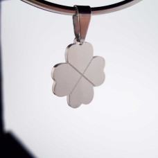 10 pezzi Charms acciaio 17 mm quadrifoglio 10 pezzi Charms acciaio 17 mm quadrifoglio
