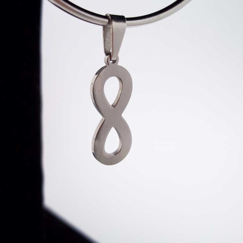 10 pezzi Charms acciaio Infinito 20 mm 