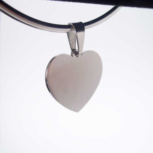 Charms Cuore acciaio 19x18 mm 2 pz