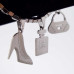 10 pezzi Charms acciaio profumo N.5 