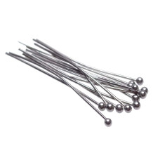 Chiodini a pallina in acciaio 40x06 mm 50 pz