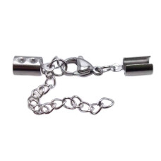 Chiusura completa in acciaio regolabile finale 5 mm pacco 1 pz