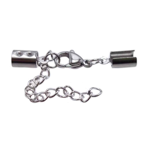 Chiusura completa in acciaio regolabile finale 5 mm pacco 1 pz