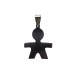 CIONDOLO IN ACCIAIO BIMBO 29x18 MM 1 PEZZO