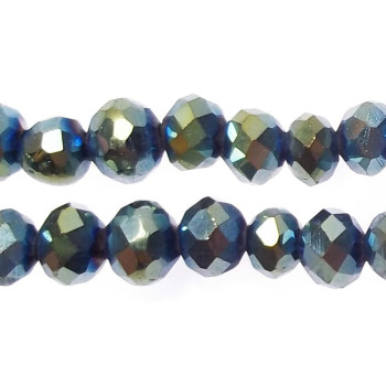 Cristalli rondella multicolor 4 mm ilo 40 cm