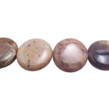 Diaspro jasper tondo liscio 17 mm pacco 10 pezzi.