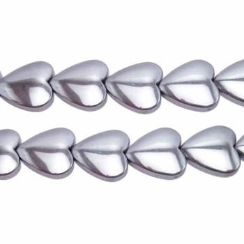 EMATITE CUORE ARGENTO 10 MM PACCO 4 PEZZI
