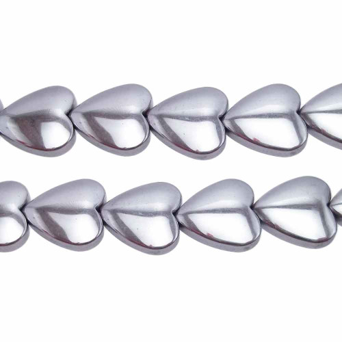 EMATITE CUORE ARGENTO 10 MM PACCO 4 PEZZI