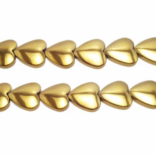 EMATITE CUORE ORO 10 MM PACCO 4 PEZZI EMATITE CUORE ORO 10 MM PACCO 4 PEZZI