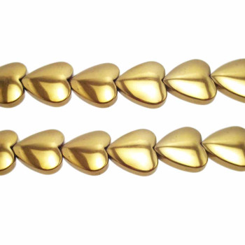 EMATITE CUORE ORO 10 MM PACCO 4 PEZZI