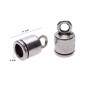 CAPOCORDA 11x6 MM IN ARGENTONE PACCO 5 PEZZI