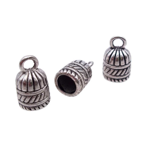 Capocorda intagliato in Argentone 9x8 mm pacco 6 pz