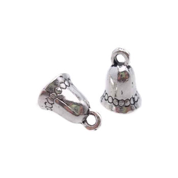 Terrminale campana 11 mm foro 6.5 mm pacco 10 pezzi