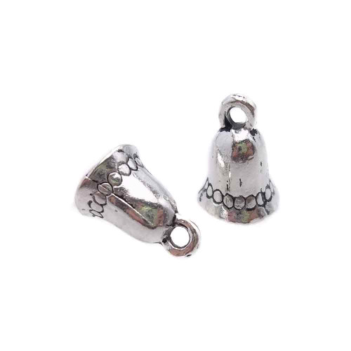 Terrminale campana 11 mm foro 6.5 mm pacco 10 pezzi