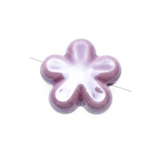 Perline flowers ceramica rosa 18 mm 1 pz Perline flowers ceramica rosa 18 mm 1 pz