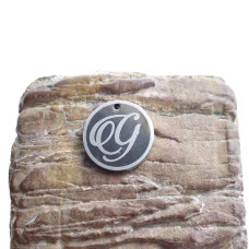 Charms lettera G tonda 18 mm 5 pezzi