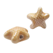 Perline in ceramica stella marina cipria 19x10 mm pacco 1 pezzo Perline in ceramica stella marina cipria 19x10 mm pacco 1 pezzo