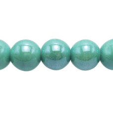 Perline in ceramica tonde 14 mm tiffany pacco 2 pezzi