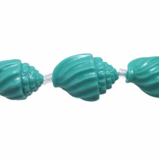 Conchiglie in resina turchese 17x13 mm pacco 2 pezzi