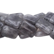 Quarzo grigio liscio 20x15 mm pacco 2 pz