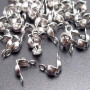 Copri nodo in acciaio7,5x3,8 mm foro interno 3.2 mm conf. 50 pz