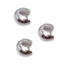 Copri schiaccini rodio 6.4 mm pacco 20 pezzi
