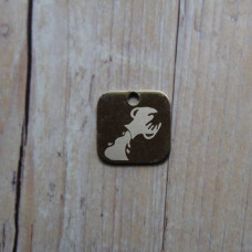 Charms con segno zodiacale Acquario 15 mm pacco da 1 pezzo 