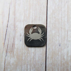 Charms con segno zodiacale inciso a laser Cancro 15 mm pacco da 1 pezzo 