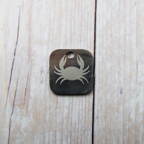 Charms con segno zodiacale inciso a laser Cancro 15 mm pacco da 1 pezzo 