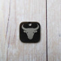 Charms con segno zodiacale inciso a laser toro 15 mm pacco da 1 pezzo 